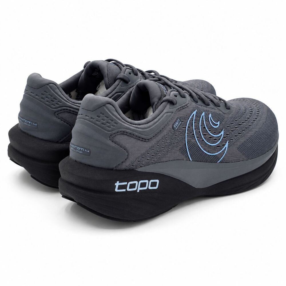 Topo Athletic Phantom 4 WP Women's Size 7 Grey Blue Waterproof Running Shoes - Picture 5 of 8